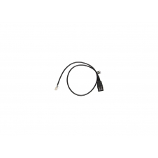 Jabra cable telefónico 0,5 m Transparente, Negro