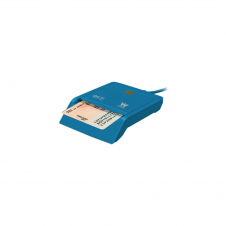 LECTOR TARJETAS WOXTER COMPATIBLE CON DNIE DNI 3.0 Y SMARTCARDS USB 2.0 COMPATIBLE MAC PC AZUL PE26-143