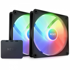 NZXT F140 RGB Core Carcasa del ordenador Ventilador 14 cm Negro 2 pieza(s)