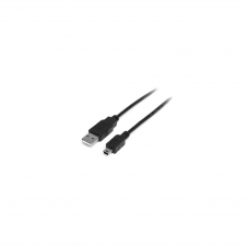 StarTech.com Cable USB de 50cm para Cámara - USB A Macho a Mini USB B Macho - Adaptador Negro