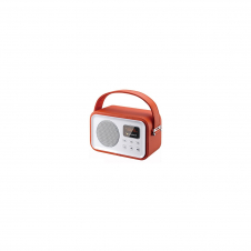 RADIO SUNSTECH PORTATIL BLUETOOTH 2.5W RMS FM BT4.0 PANTALLA LED LECTOR TARJETAS TF USB AUX-IN ROJO RPBT450OR