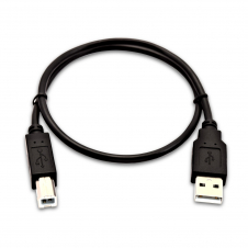 V7 Cable USB con conector USB A Macho a USB B Macho, 0,5 m Negro