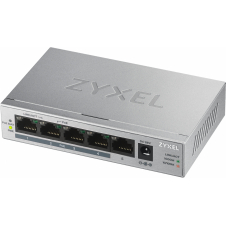 Zyxel GS1005HP No administrado Gigabit Ethernet (10/100/1000) Energ?a sobre Ethernet (PoE) Plata