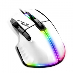 Ratón con cable Spirit of Gamer Souris Pro M5, blanco