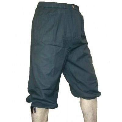de algodón Pantalones de estilo medieval con cordones en las pantorrillas color marrón 