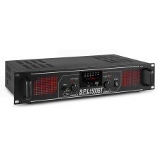 SPL 1500BTMP3 Amplificador con LEDs Rojo + EQ Negro