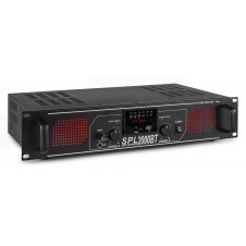 SPL 2000BTMP3 Amplificador con LEDs rojo+EQ Negro