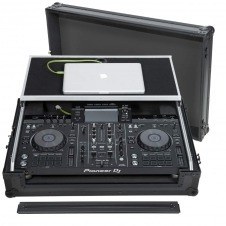 Flight Case Sistema DJ todo en uno Pioneer® XDJ-RX2 Negra (Soporte Ordenador, Trolley y Ruedas).