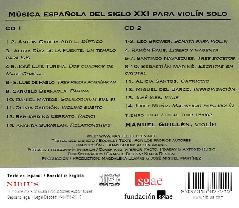 The Spanish solo violin in the XXI century - Manuel Guillén